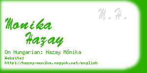 monika hazay business card