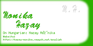 monika hazay business card